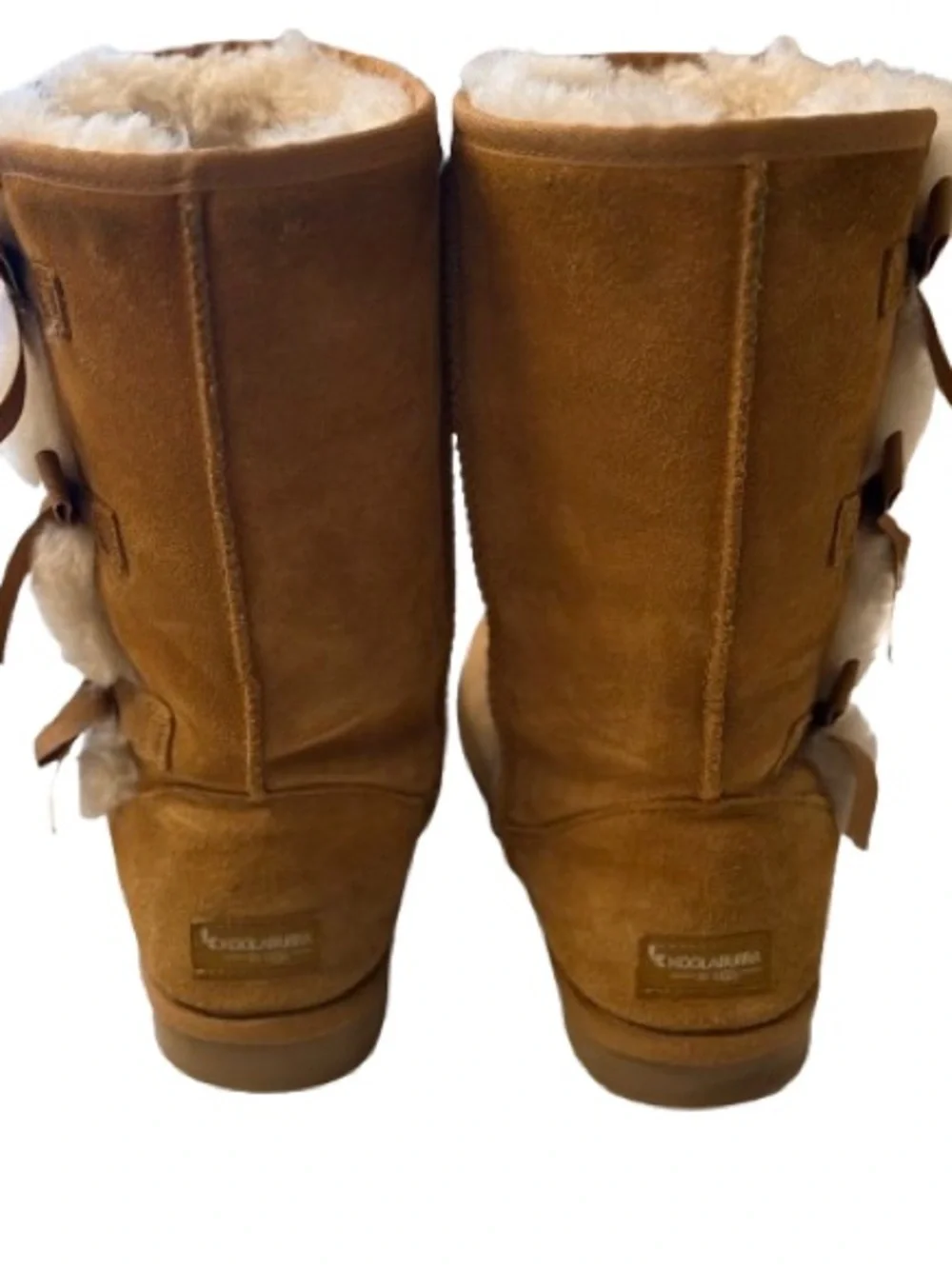 Koolaburra by UGG Women’s Chestnut Triple Bow Faux Fur Lined Winter Boots Size 9